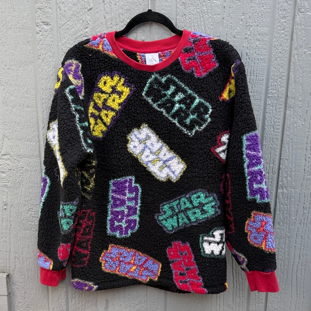 Star Wars Multicolor Tie-Dye Fleece Sherpa Puffy Size: S
